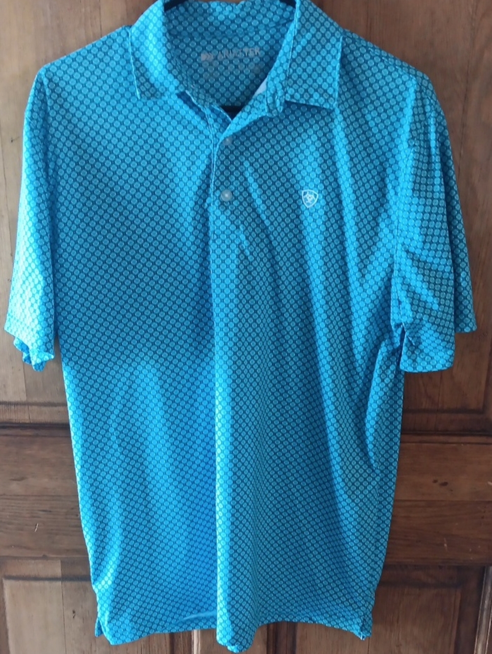 Ariat Turquoise Geo-Pattern Performance Polo